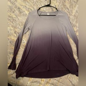 XS Two-tone ombré Longsleeve shirt